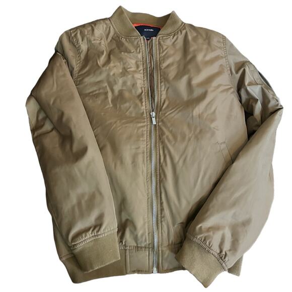 Kiabi Tan Bomber Jacket, SZ Small (16Years) - Picture 1 of 5